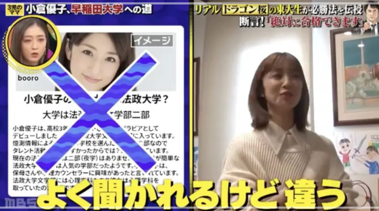 小倉優子の学歴は法政大中退 早稲田大学受験の理由は Tsuru 蔓