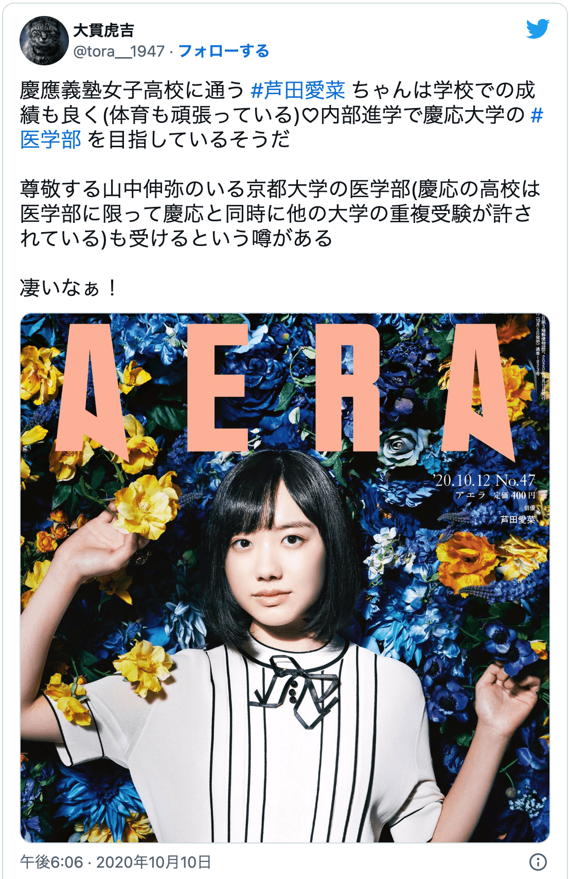 芦田愛菜の京大進学説の真相は?